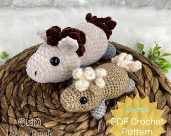 PDF Mini Horse Crochet Pattern Amigurumi. Cute Foal. Stuffed Farm Crochet Animal. Pocket Pal Collection