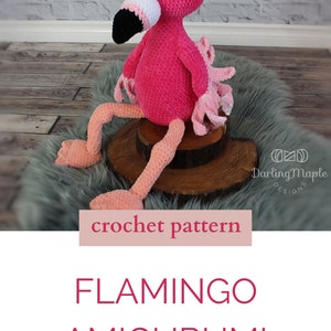 PDF Flamingo Crochet Doll Pattern. "Francesca" Flamingo Amigurumi Softie. Bird Plush Pattern from Cuddle Buddy Collection image 10