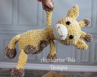 Crochet Pattern: Flip Flop Giraffe / Amigurumi/ Stuffy/ Softie/ Animal / Jungle