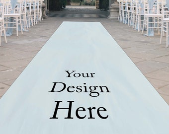 Custom Aisle Runner, Aisle Runner,  Wedding Decor, Rustic Wedding, Wedding Signage, Wedding Ceremony,  Custom Design