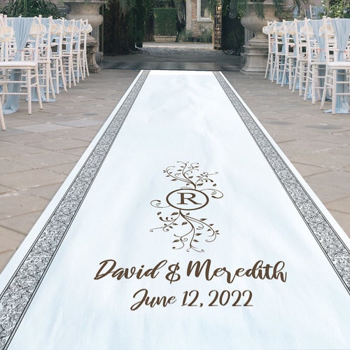 Custom Personalized Aisle Runner Wedding Aisle Runner Etsy