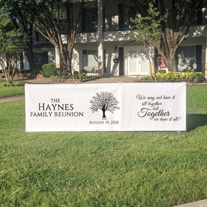Family Reunion Banner, Family Reunion Decor, Family Gathering, Family Tree, Family Picnic, Family Reunion Gift, Anniversary Decoration