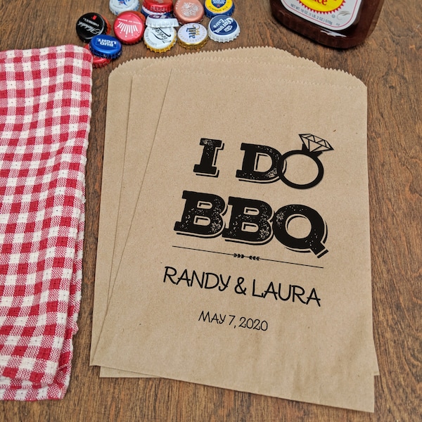 I Do BBQ party, Rustic Engagement Party Bag, Engagement Invite, Engagement Welcome, Engagement Decor, Outdoor Wedding, Outdoor Engagement