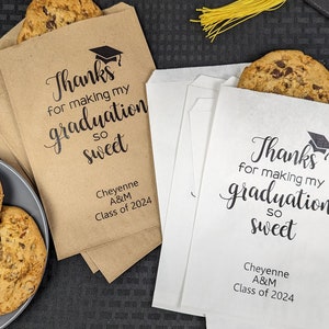 Personalized Graduation Favor Bags: Class of 2025 Goodie Bags - Etsy