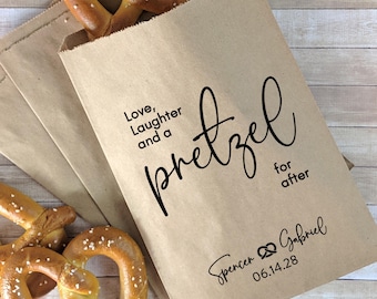 Pretzel Bags for Wedding: Love, Laughter and a Pretzel for After
