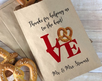 Philly Pretzel Bags: LOVE Pretzel Bags for Weddings
