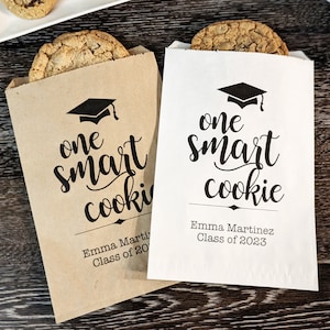 Graduation Party Decor, One Smart Cookie, Graduation Favor Bags, Class of 2023, One Smart Cookie, High School Graduation, College Graduation