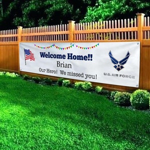 Welcome Home Banner, Military Banner, Military Homecoming, Good Luck, Army, Homecoming, Deployment, Navy, Boot Camp, Welcome Home