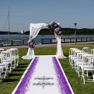 Purple Glitter Aisle Runner, Custom Runner, Wedding Decor, Purple Wedding,  Purple Theme, Lavendar Wedding, Vow Renewal, Purple Glitter