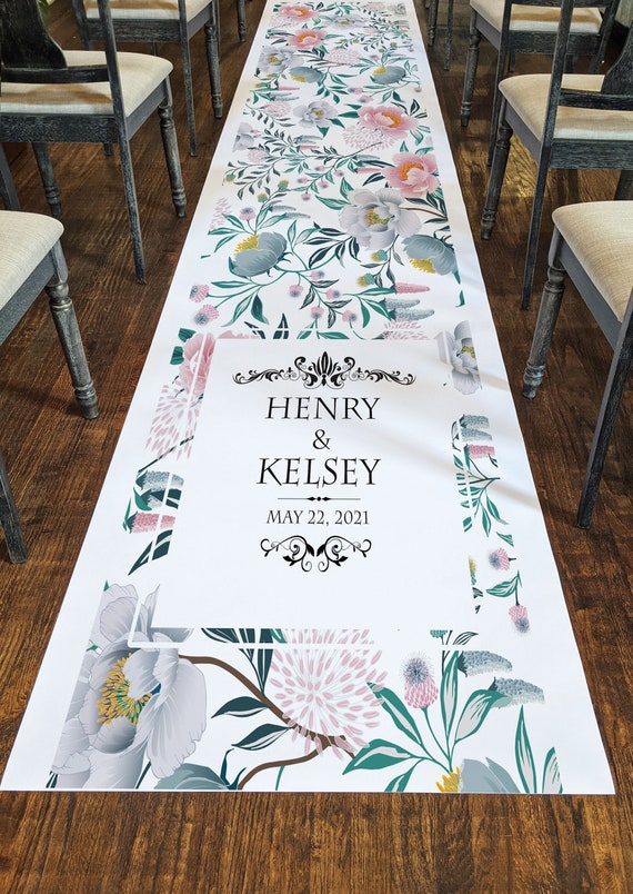 Tropical Wedding Aisle Runner Wedding Aisle Runner Beach Etsy
