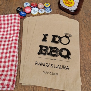 I Do BBQ party, Rustic Engagement Party Bag, Engagement Invite, Engagement Welcome, Engagement Decor, Outdoor Wedding, Outdoor Engagement