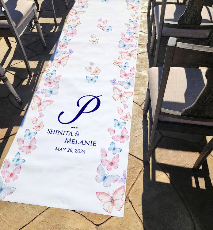 Watercolor Butterflies Custom Wedding Aisle Runner - Etsy Watercolor Butterflies Custom Wedding Aisle Runner - Etsy