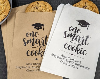 Graduation Decorations 2024, One Smart Cookie Bag, Class of 2024, One Smart Cookie, High School Graduation, College Graduation