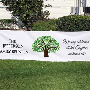 Family Reunion Banner, Family Reunion Decor, Family Gathering, Family Tree, Family Picnic, Family Reunion Gift, Color