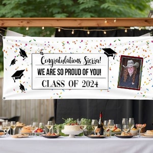 Class of 2024 Banner, Graduation Party Decorations, Graduation Party, Graduation Sign,  Class of 2024, Class of 2024, Senior Party