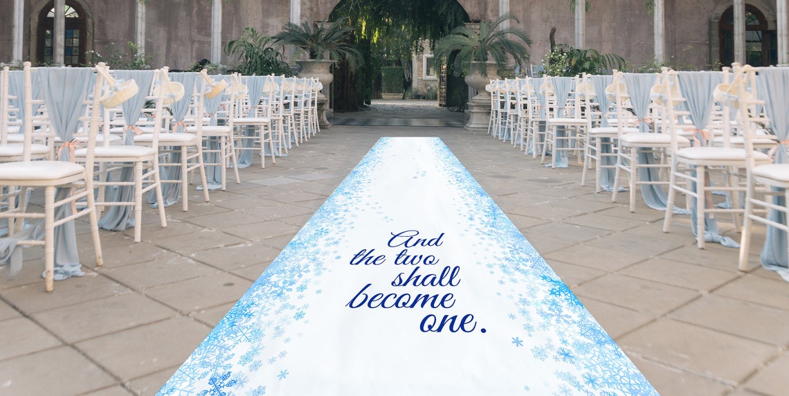 Winter Wedding Aisle Runner Custom Aisle Runner Aisle Etsy