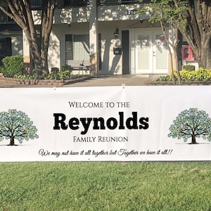 Family Reunion Banner: Personalized Party Decor