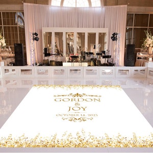 Wedding Dance Floor Decal, Custom Floor Decal, Wedding Decor, Wedding Decoration, Wedding Sign, Dance Floor, Wedding , Gold Glitter