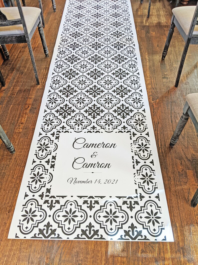 Spanish Tile Aisle Runner Wedding Aisle Runner Aisle Runner Etsy
