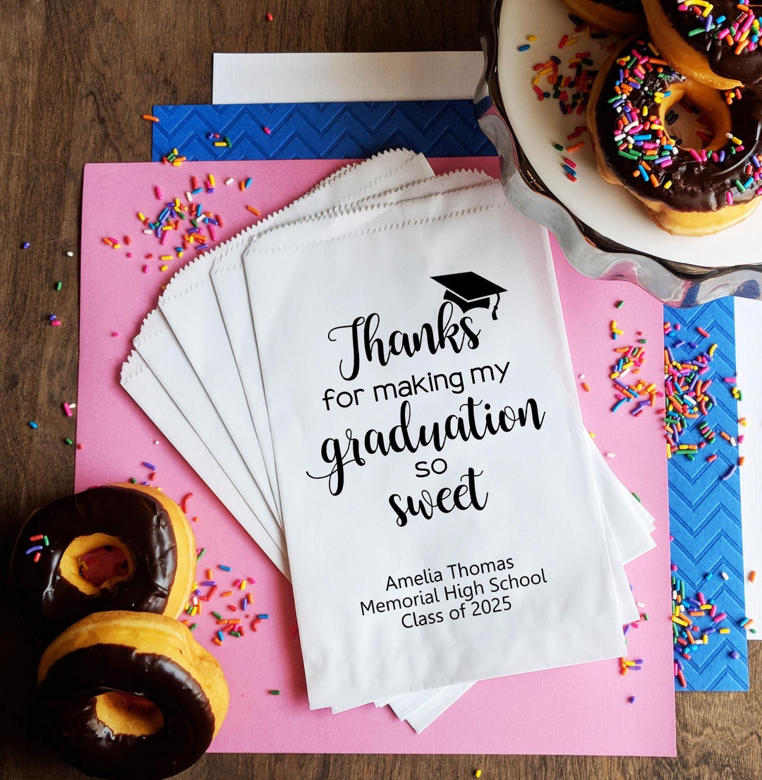 Personalized Graduation Favor Bags: Class of 2025 Goodie Bags - Etsy