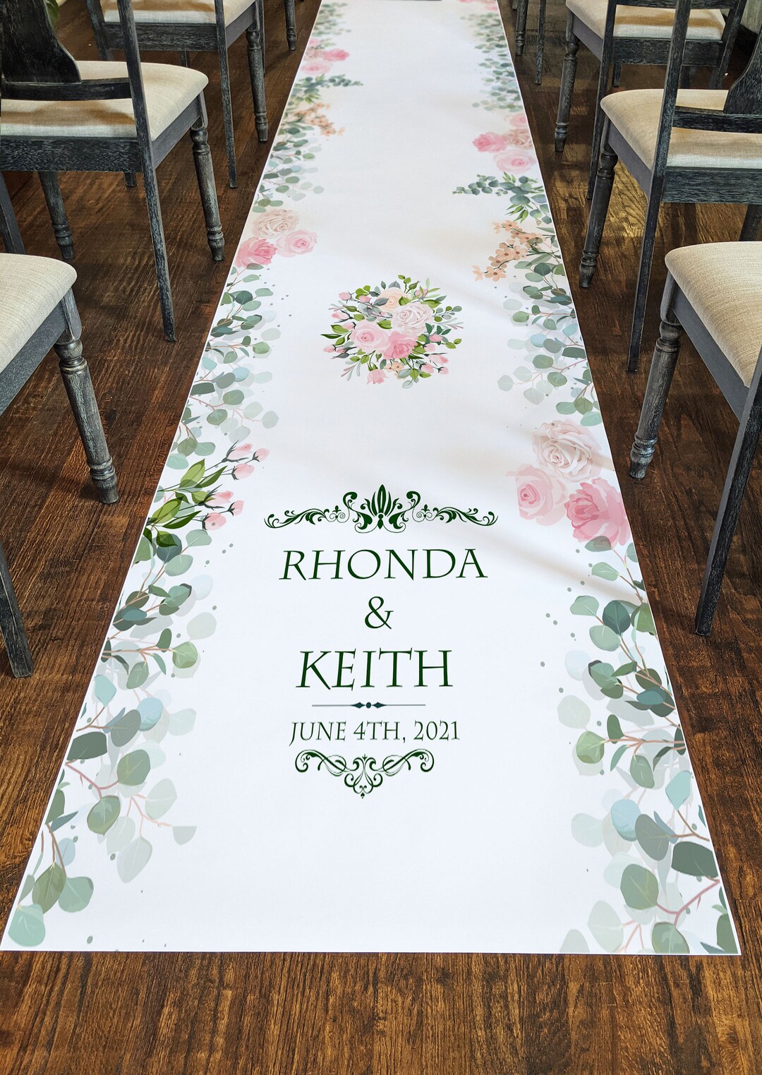 Rose Aisle Runner, Wedding Aisle Runner, Ourdoor Wedding, Wedding Decor