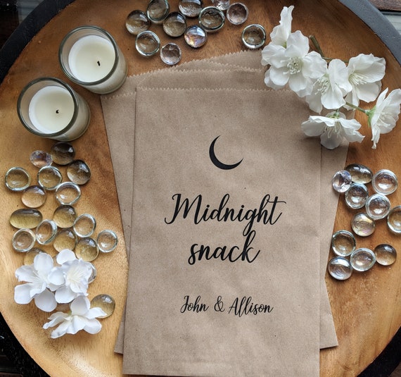 snack bags for wedding