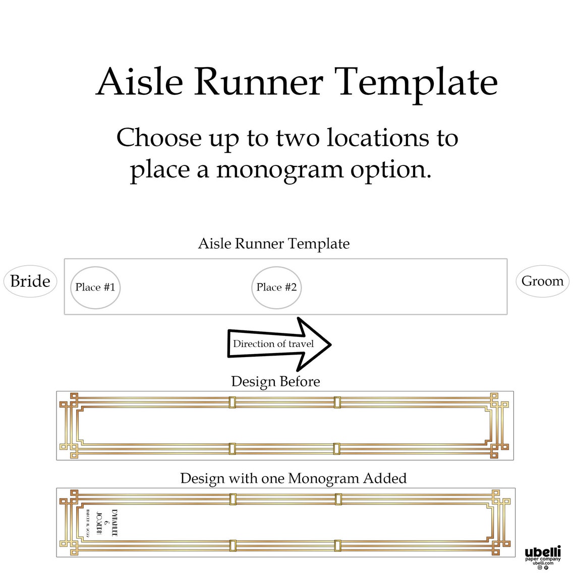 Great Gatsby Wedding Aisle Runner Custom Aisle Runner Aisle Etsy