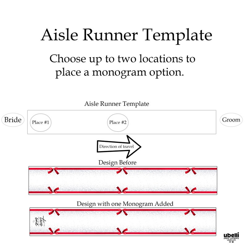 Red Ribbon Aisle Runner Wedding Aisle Runner Wedding Gift Etsy