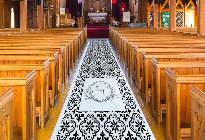 Spanish Tile Aisle Runner Wedding Aisle Runner Aisle Runner Etsy