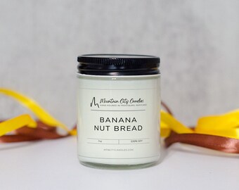 Banana Nut Bread Soy Candle | Warm Bakery Sweet Scent