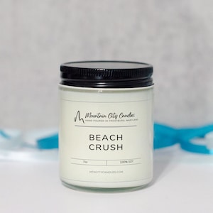 Soy Wax Candle – Beach Crush | Tropical Fruit & Sea Breeze Fragrance – Mountain City Candles
