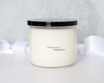 Unscented Soy Candle | Clean Natural Burn