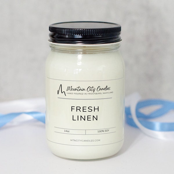 Fresh Linen Soy Scented Candles and Wax Melts | True-to-Life Scented Candles