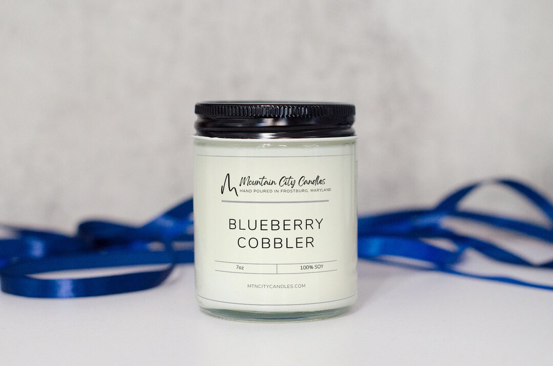 Blueberry Cobbler Soy Candle | Warm Baked Berry Scent - Etsy