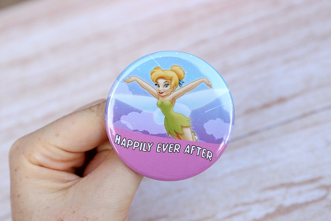 Disney Tinkerbell Happily Ever After Celebration Button Pin Etsy