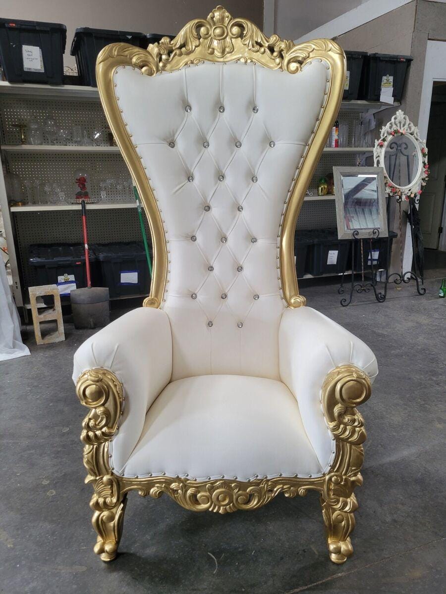 Gold Throne Living Room Chairs