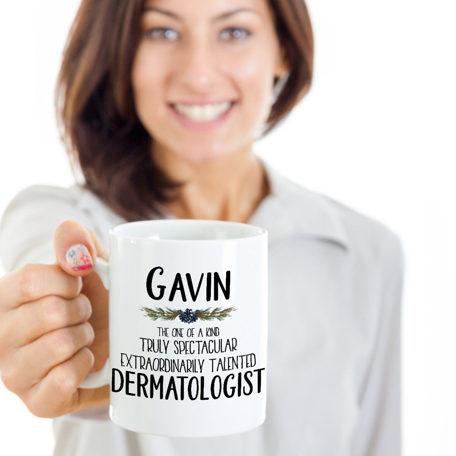 Personalized Dermatologist Mug / Dermatology Doctor thank you Etsy