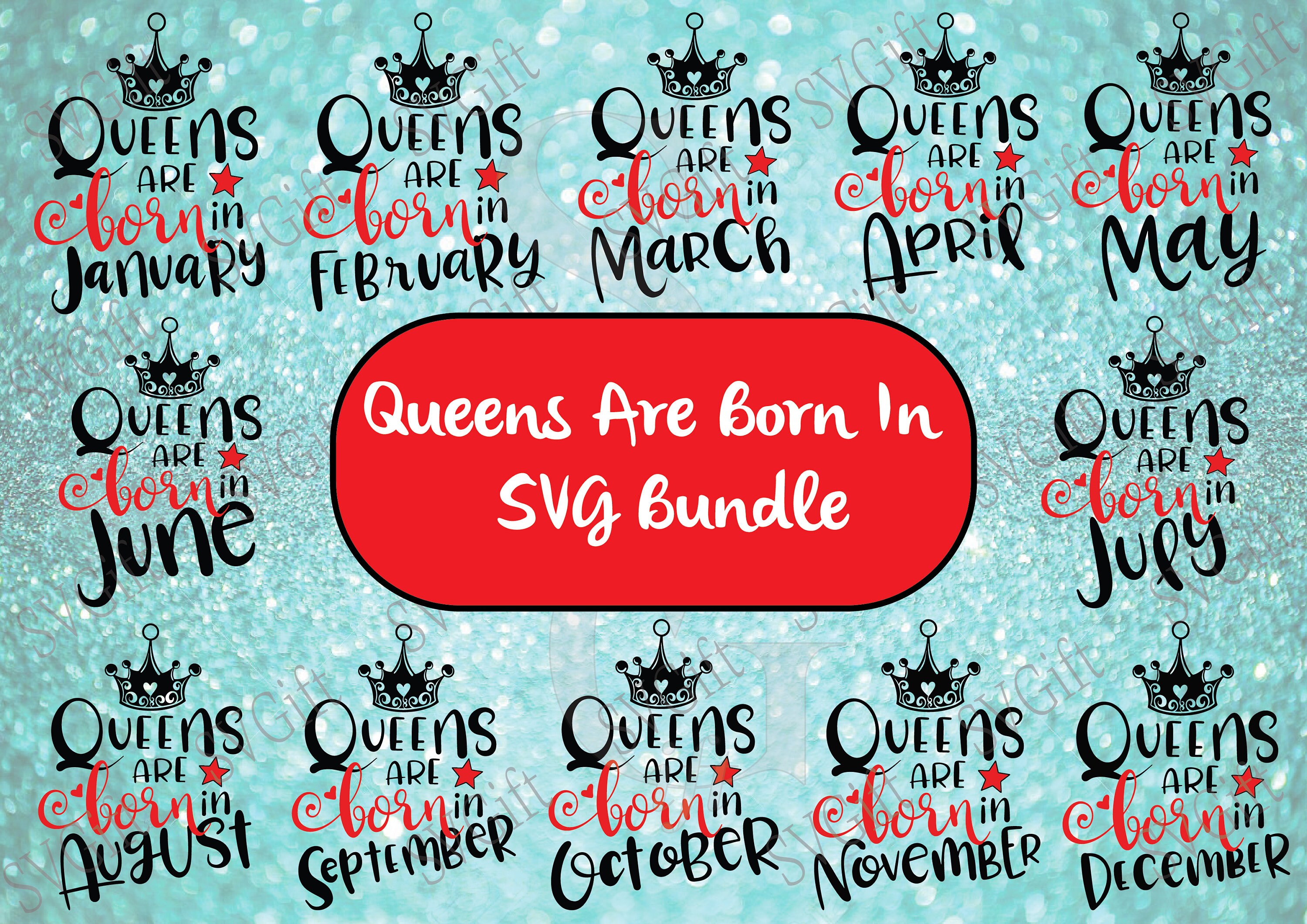 Download Queen Are Born In Svg Birthday Svg Bundle Birthday Queen Svg Happy Birthday Svg Birthday Wishes Svg Birthday Quotes Svg Birthday Decor