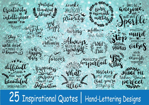 Download Inspirational Quote Bundle Svg Quotes Svg Girl Quotes Svg Etsy