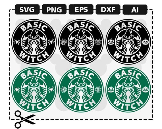 Download SVG Basic Witch Starbucks Logo Halloween 2018 SVG png eps ...