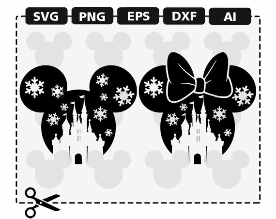 Download SVG Disney Castle Christmas 2019 SVG png eps dxf ai format ...