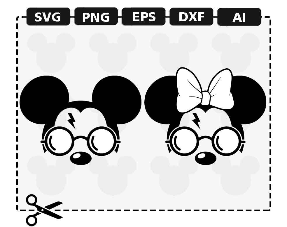 Download SVG Disney Harry Potter Mickey Minnie Mouse Ears Bow | Etsy