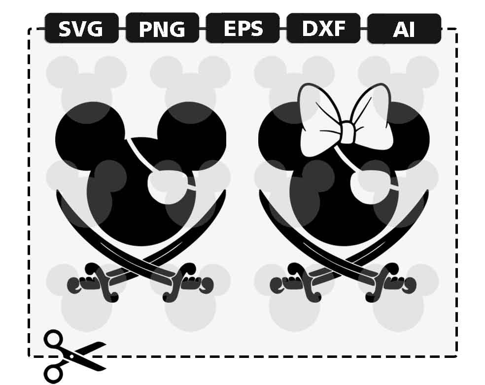 Download SVG Pirate Disney Ears Mickey Minnie Mouse Pirates Walt ...