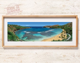 Hanauma Bay - 40” x 12” Panoramic Poster Print, State Park, Snorkeling, Sea Turtle, Humuhumunukunukuapua, Sealife, Photography, Tropical
