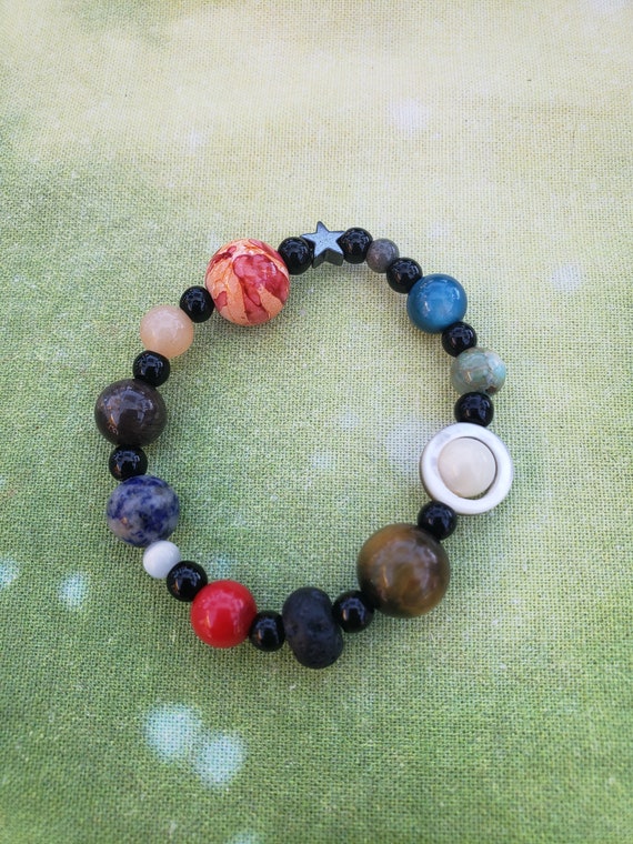 etsy solar system bracelet