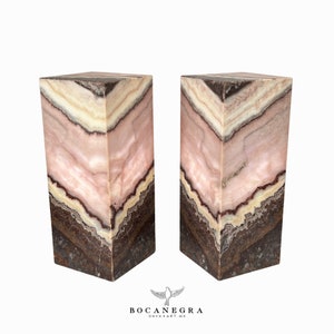 Handcrafted Natural Onyx Table Lamp – Rustic Accent Light image 5
