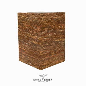 Red Marble Cremation Urn: Pet or Human Ash Container