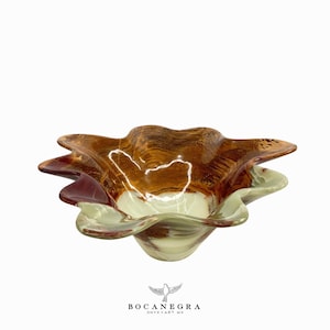 Handcrafted Green Onyx Bowl: Freeform Fruit Platter