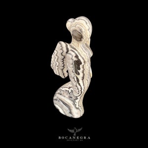 Escultura de ángel de ónix: decoración beige y negra para el hogar (20 pulgadas) imagen 5