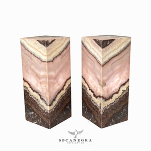 Handcrafted Natural Onyx Table Lamp – Rustic Accent Light image 6